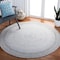 Safavieh 5 x 5 ft. Cape Cod Round Area Rug, Grey & Yellow CAP223F-5R - alternate 4